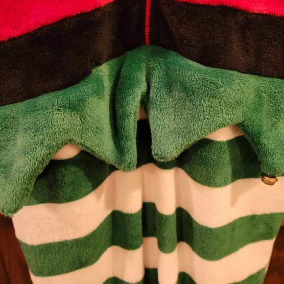 Zipup Christmas Elf PJ or party costume. - Picture 6 of 11